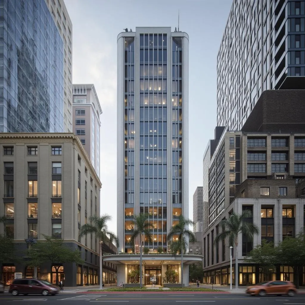 Edificio financiero moderno